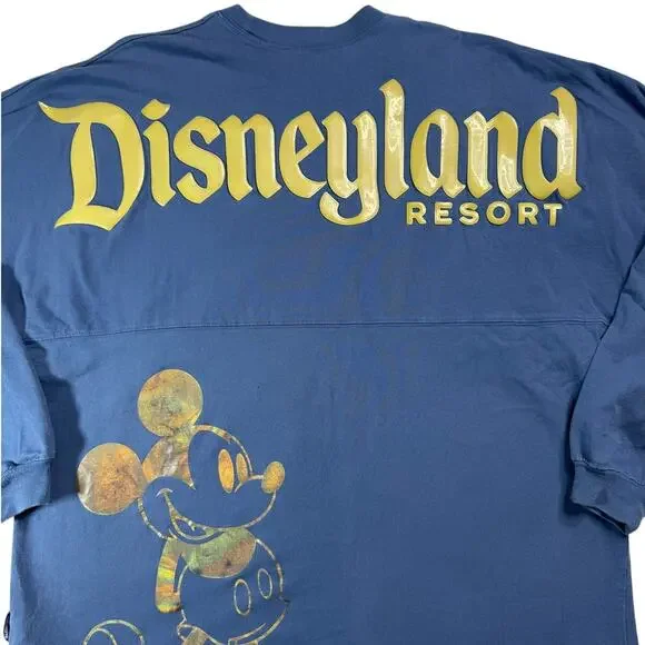 Disney Parks Disneyland Spirit Jersey - Navy & Gold Mickey Mouse - Size XL - Picture 3 of 10